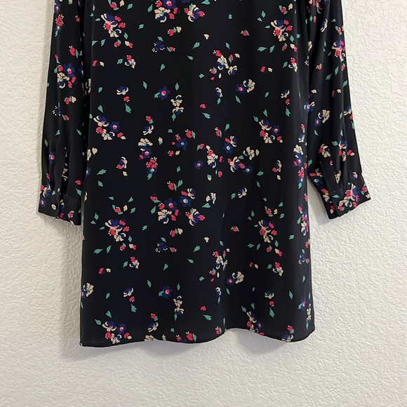 Sezane Floral Silk Shirt Dress - Picture 11 of 17
